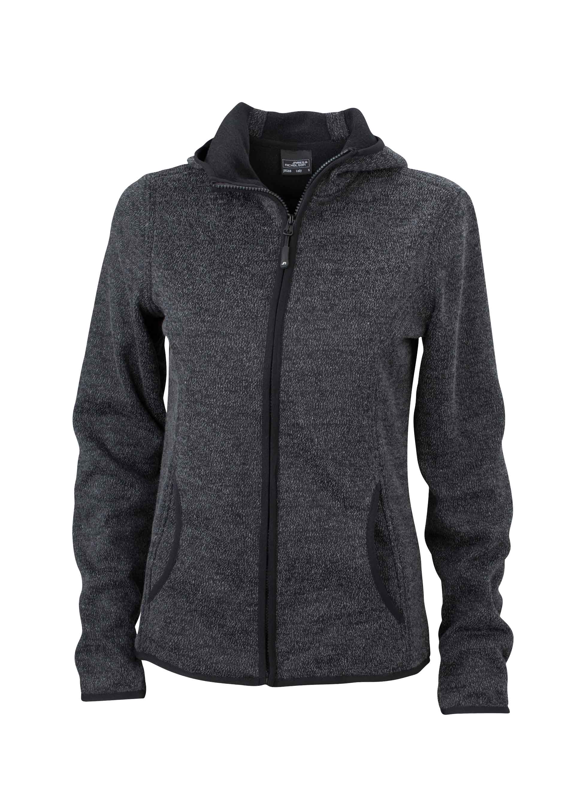 Damen Strick Fleece Jacke